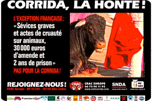 Affiche anti-corrida