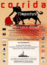 R&eacute;union anticorrida &agrave; Marseille