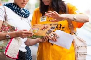 Action de sensibiliation de L214 devant Monoprix
