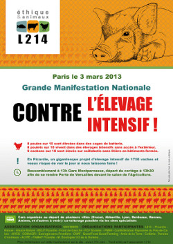 Marche contre l'élevage industriel