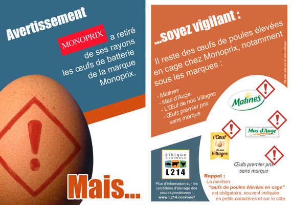 Actions devant les Monoprix