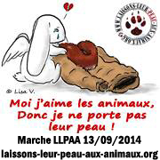 Marche Laissons leur peau aux animaux