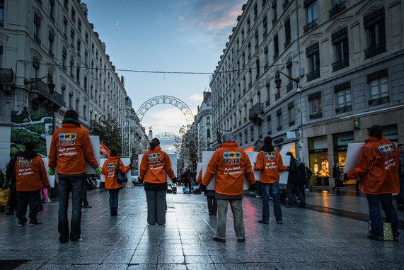Happening contre le foie gras