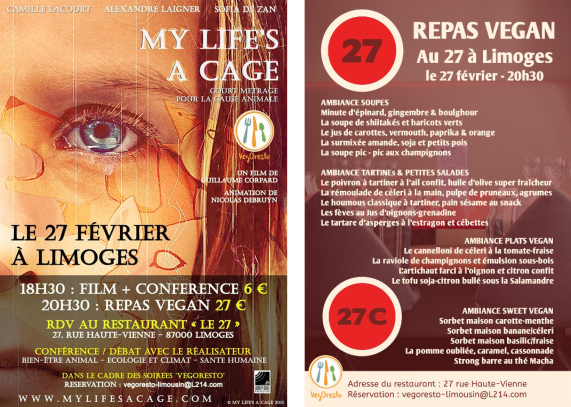 menu vegan à Limoges