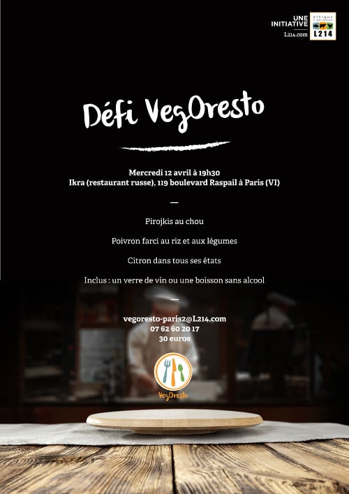 menu vegan restaurant russe paris