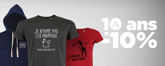 10 ans = 10 % sur la boutique !