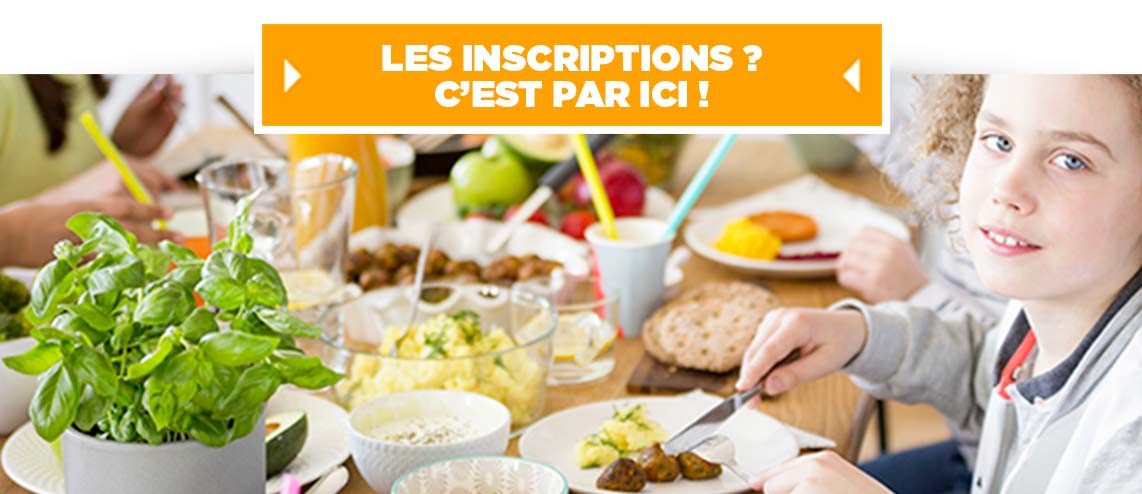 J'inscris mon enfant pour qu'il bénéficie des repas végétariens