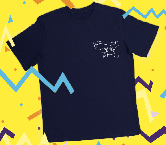 Le t-shirt « Cochon câlin »