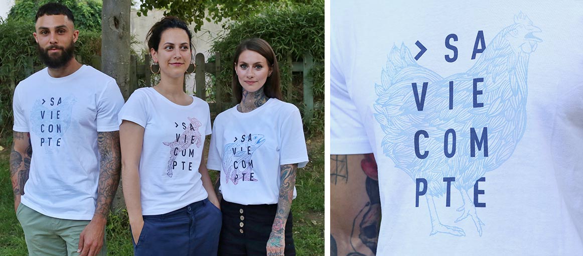 Commander les t-shirts « Sa vie compte »